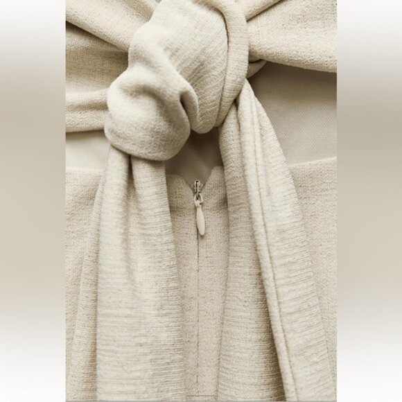 ZARA STRAPLESS MIDI DRESS - Picture 7 of 7